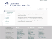 Tablet Screenshot of leadershipcorp.com